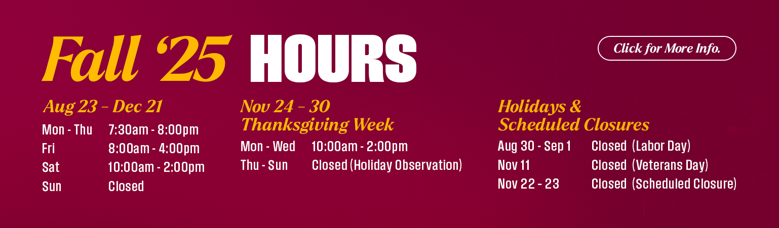 Fall 25 Building Hours